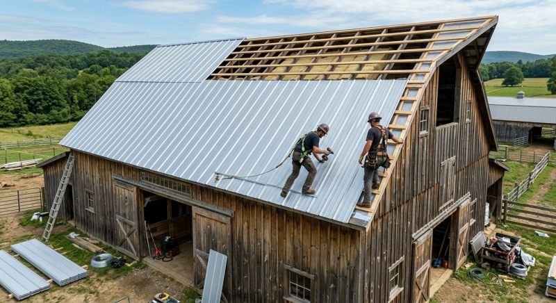 Barn Roof Construction in Henry County, GA