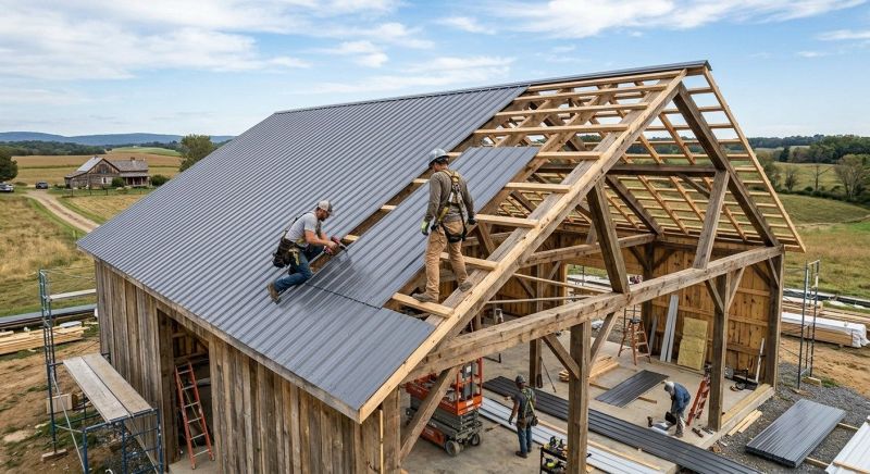 Barn Roof Construction in Henry County, GA