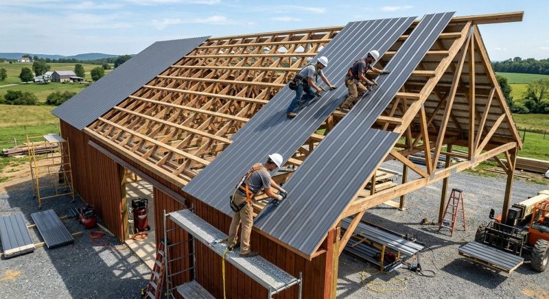 Barn Roof Construction in Henry County, GA