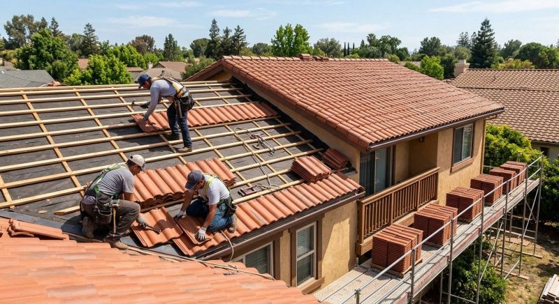 Barrel Tile Roof Installation in Henry County, GA