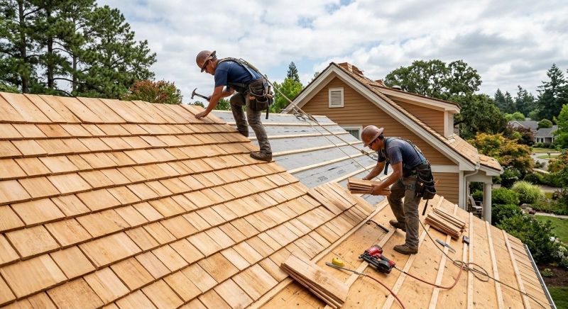 Cedar Roof Installation in Hampton, GA