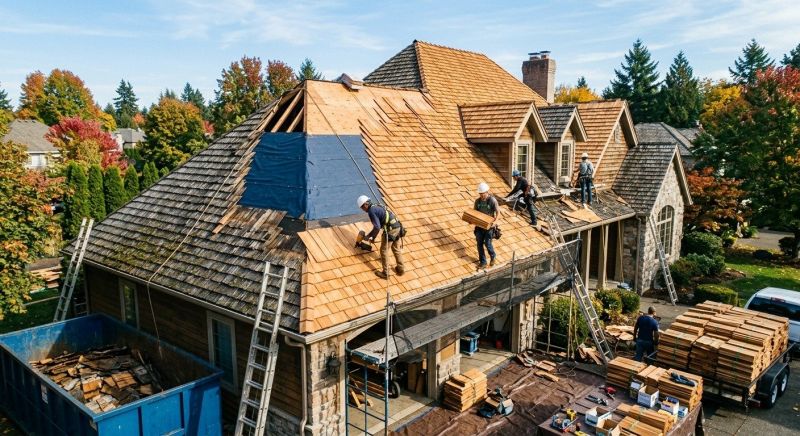 Cedar Shingles Replacement in Fayetteville, GA