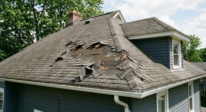 Damaged Roof Replacement in Dekalb County, GA