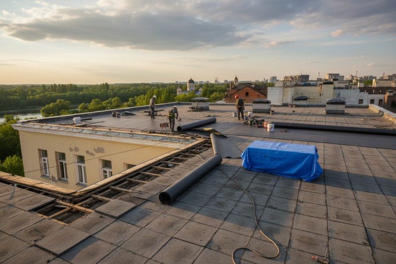 Single Ply Roof Replacement in Dekalb County, GA