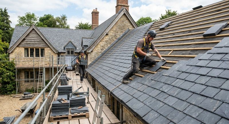Slate Roof Installation in Hampton, GA