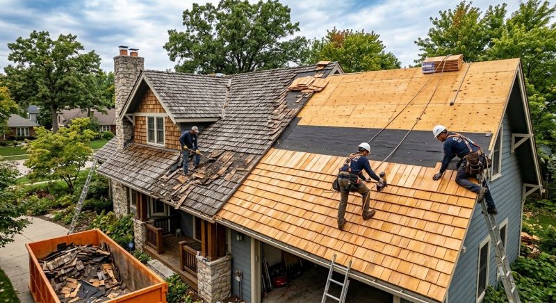 Wood Shake Roof Replacement in Union City, GA
