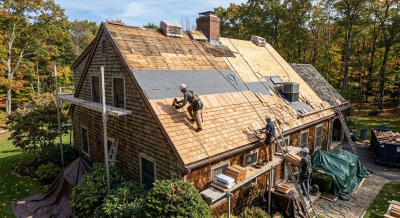 Wood Shingle Roof Replacement in Henry County, GA